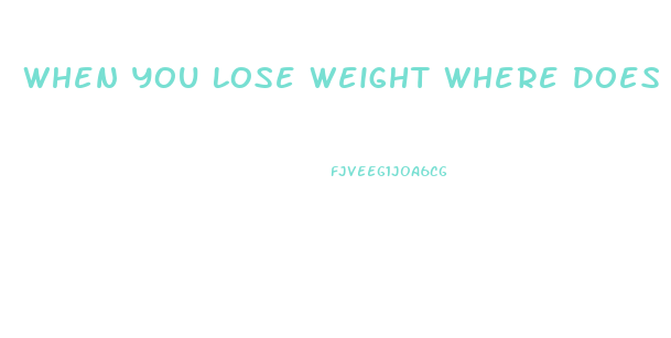 When You Lose Weight Where Does The Skin Go