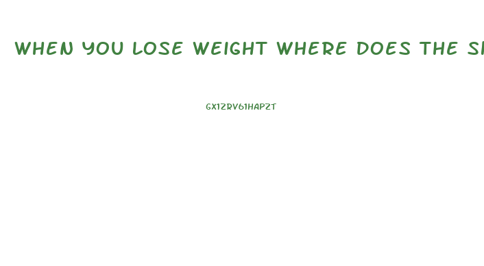 When You Lose Weight Where Does The Skin Go