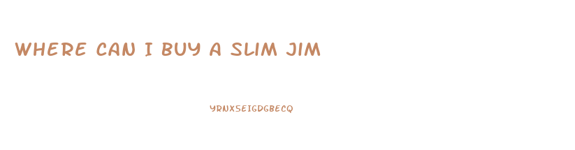 Where Can I Buy A Slim Jim
