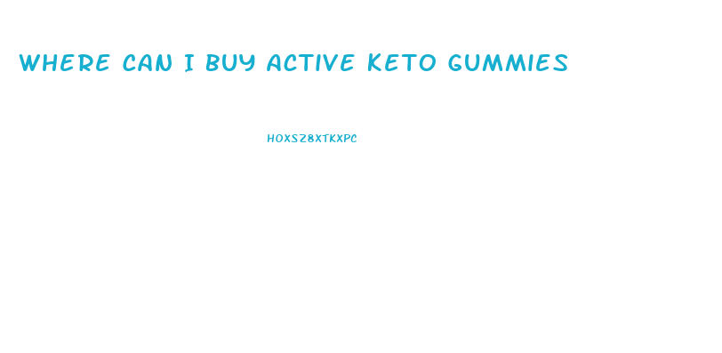 Where Can I Buy Active Keto Gummies