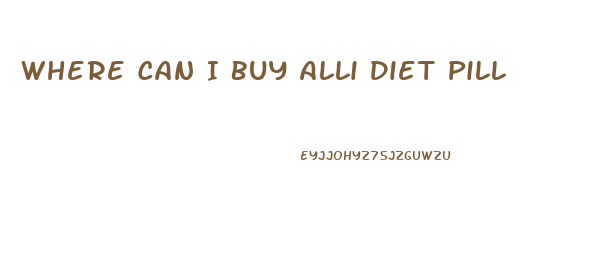 Where Can I Buy Alli Diet Pill