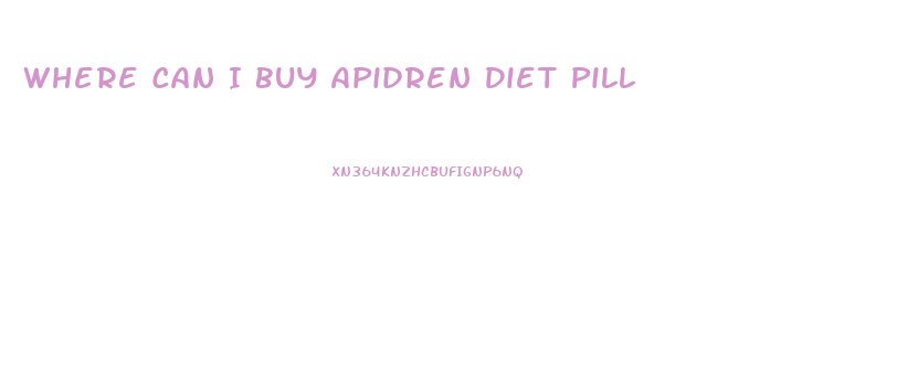 Where Can I Buy Apidren Diet Pill