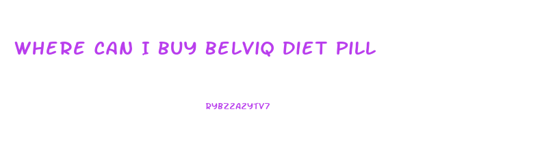 Where Can I Buy Belviq Diet Pill