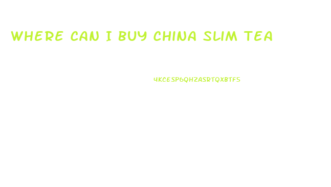 Where Can I Buy China Slim Tea