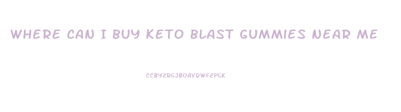 Where Can I Buy Keto Blast Gummies Near Me