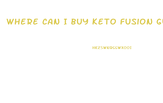 Where Can I Buy Keto Fusion Gummies