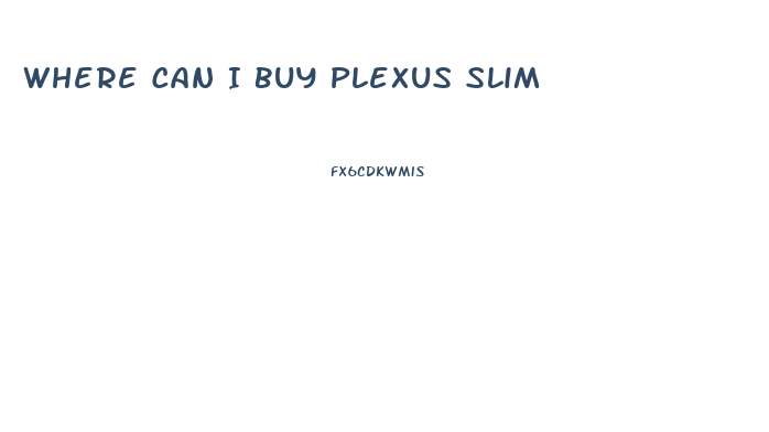 Where Can I Buy Plexus Slim