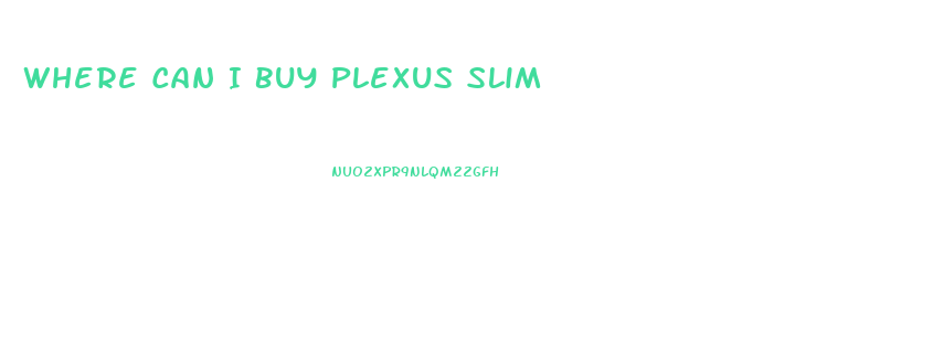 Where Can I Buy Plexus Slim