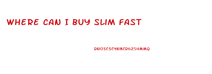 Where Can I Buy Slim Fast