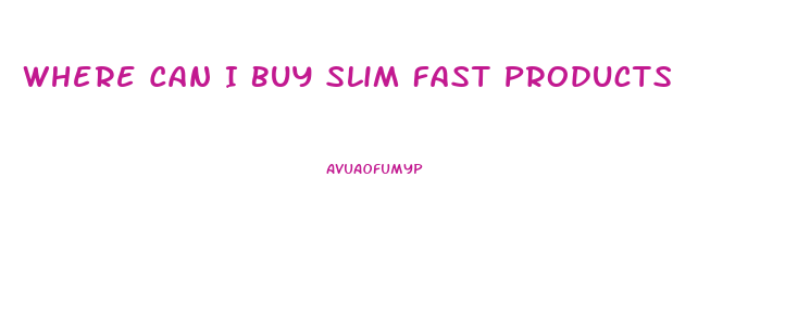 Where Can I Buy Slim Fast Products