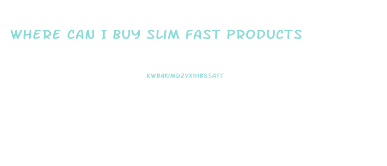 Where Can I Buy Slim Fast Products