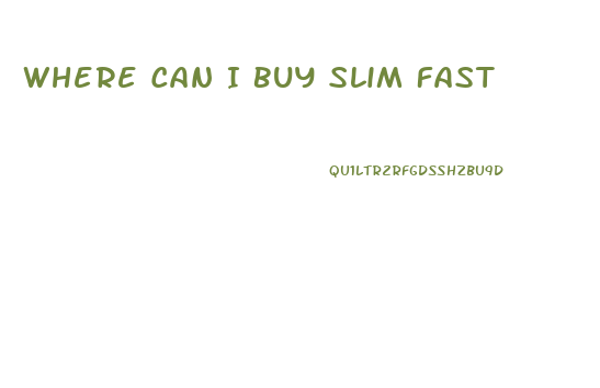 Where Can I Buy Slim Fast