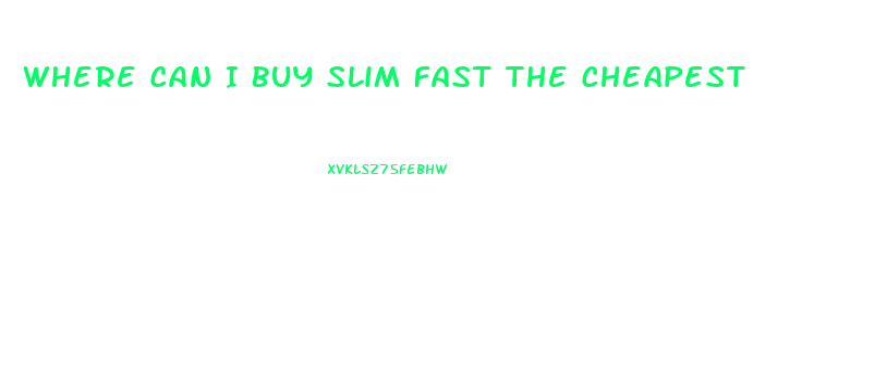 Where Can I Buy Slim Fast The Cheapest