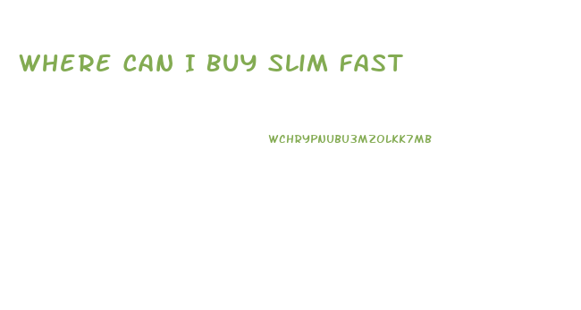 Where Can I Buy Slim Fast