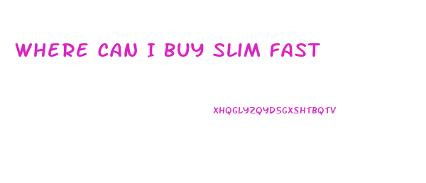 Where Can I Buy Slim Fast