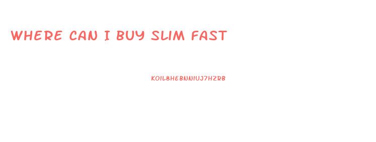 Where Can I Buy Slim Fast