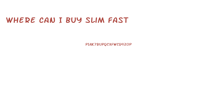 Where Can I Buy Slim Fast