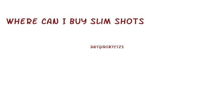 Where Can I Buy Slim Shots