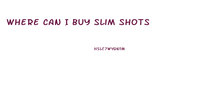Where Can I Buy Slim Shots