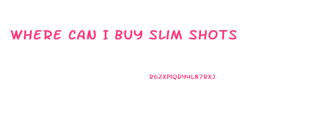 Where Can I Buy Slim Shots