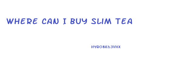 Where Can I Buy Slim Tea