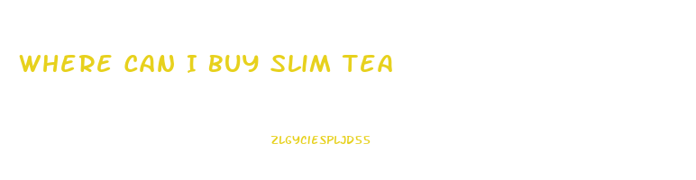 Where Can I Buy Slim Tea