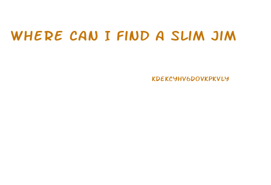 Where Can I Find A Slim Jim