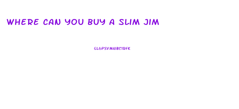 Where Can You Buy A Slim Jim