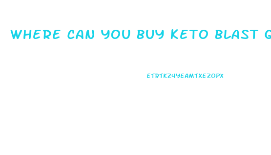 Where Can You Buy Keto Blast Gummies