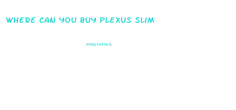 Where Can You Buy Plexus Slim