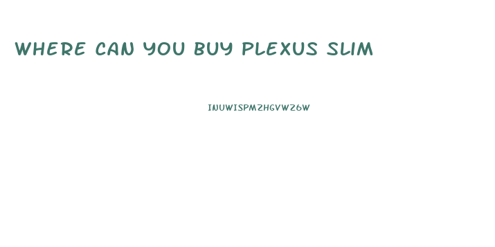 Where Can You Buy Plexus Slim