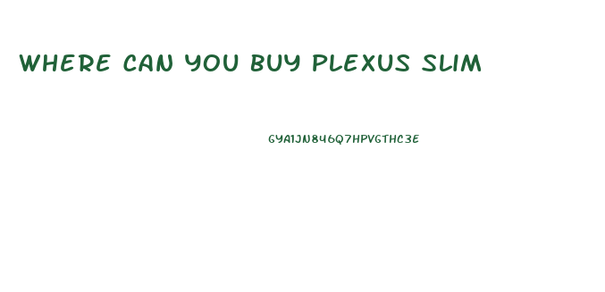 Where Can You Buy Plexus Slim