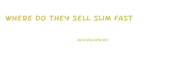 Where Do They Sell Slim Fast