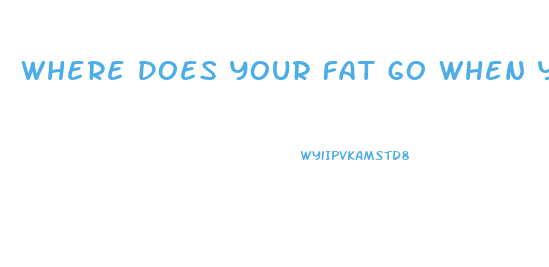 Where Does Your Fat Go When You Lose Weight