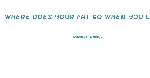 Where Does Your Fat Go When You Lose Weight
