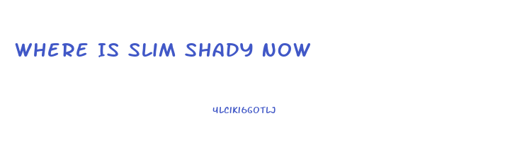 Where Is Slim Shady Now