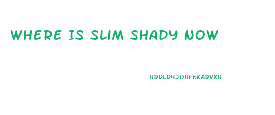 Where Is Slim Shady Now