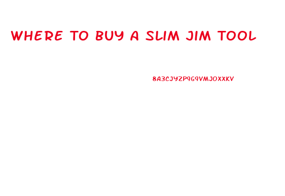 Where To Buy A Slim Jim Tool