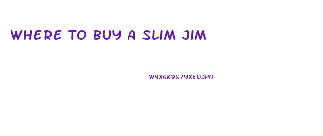 Where To Buy A Slim Jim