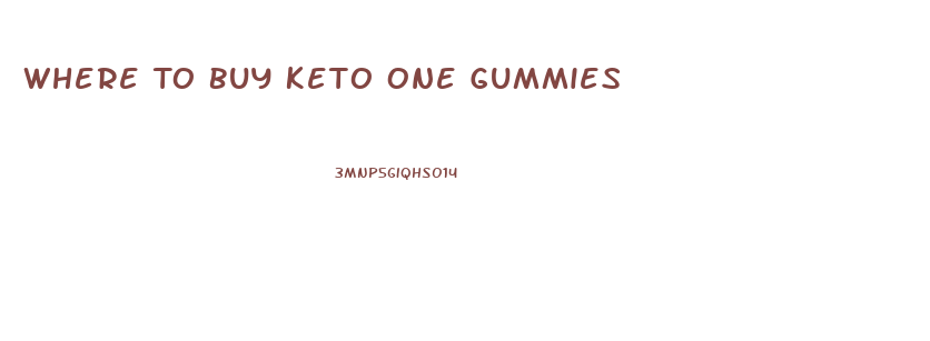 Where To Buy Keto One Gummies