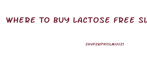 Where To Buy Lactose Free Slim Fast