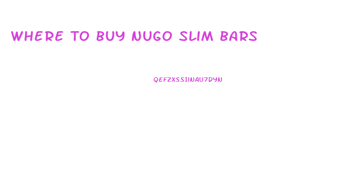Where To Buy Nugo Slim Bars