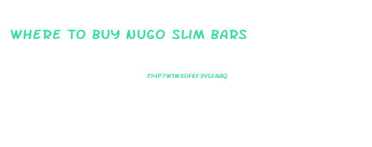 Where To Buy Nugo Slim Bars