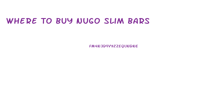 Where To Buy Nugo Slim Bars