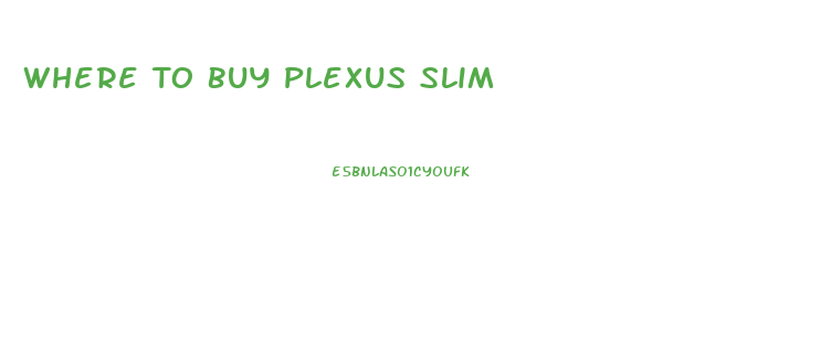 Where To Buy Plexus Slim