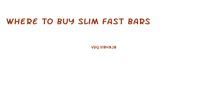 Where To Buy Slim Fast Bars