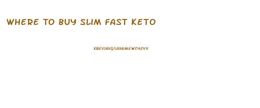 Where To Buy Slim Fast Keto