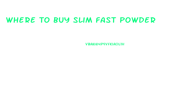 Where To Buy Slim Fast Powder